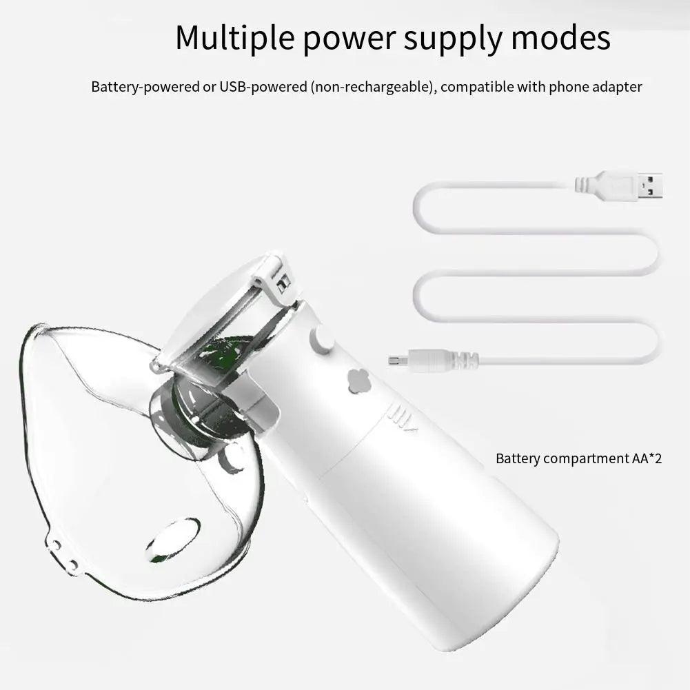Outdoor Portable Nebulizer Silent Mesh Mini First Aid Kit Handheld Asthma Inhaler Atomizer Kids Adult Saving Emergency Machine