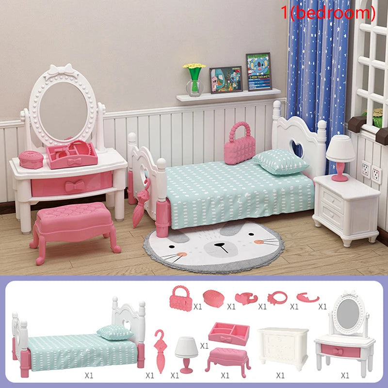 Diapercore Puppenhaus Möbelset Miniatur - 1:12 Plastik 6-12J