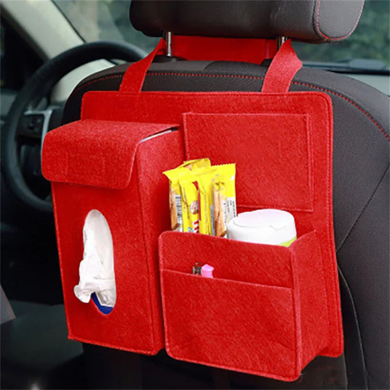 Auto Rücksitz Aufbewahrungstasche Organizer Hängetasche Box Papiertuch Handy Aufbewahrung Filz Tasche Mülleimer Organizer Auto Zubehör