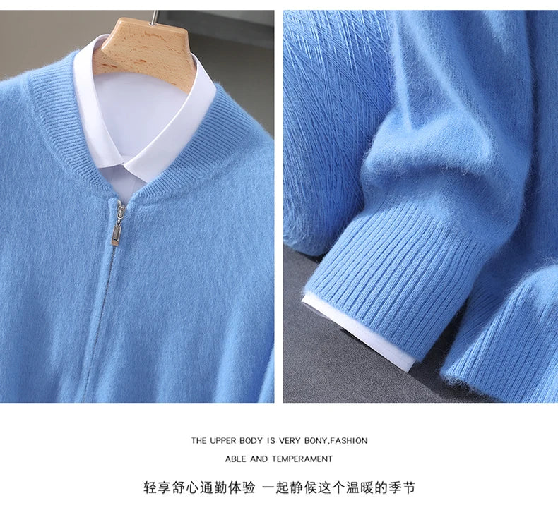 Snaoutofit Stehkragen Reißverschluss - Nerz Kaschmir M