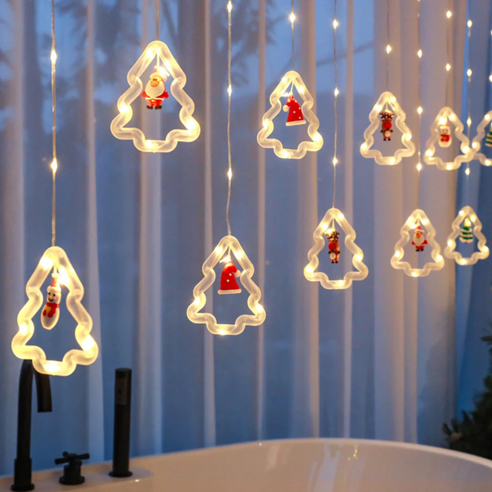 Choice Weihnachts-LED-Vorhang - 3 m Länge, 20 LEDs, Warmweiß