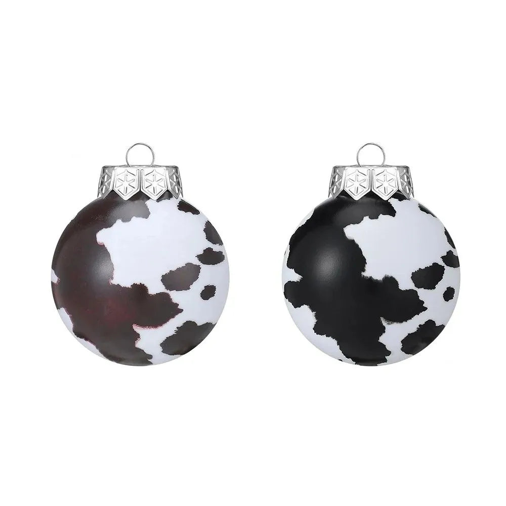 CowPrint Ball Ornament Bruchfest - Kapazität 12/24, Größe 6 cm, Leistung 0 W