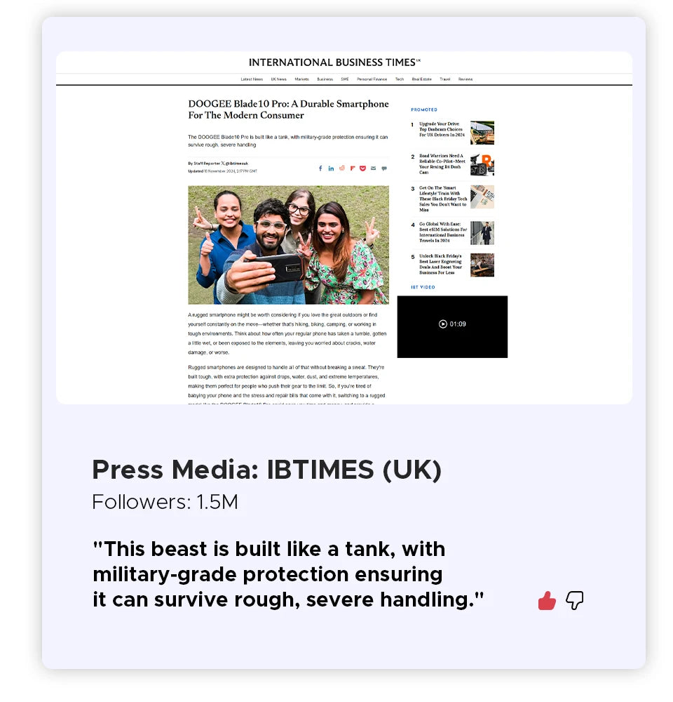 DOOGEE Blade20 Robustes Gemini AI Smartphone - 10300mAh 6,6 Zoll 18W