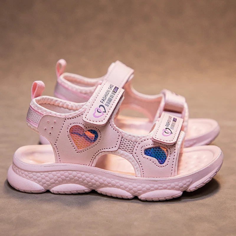 Mädchen Sandalen 2025 Neuer Sommer - Prinzessin Weiße Party Kinder Sandalen - Platform Baby Casual Strand Schuhe Rutschfest