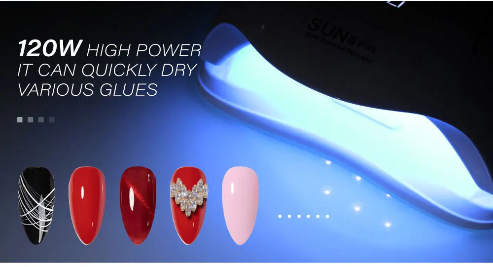 High Power SUN X PLUS Nail Lamp Phototherapy UV Led For Drying All Nail Gel Polish With LCD Touch Smart Sensor Manicure Salon