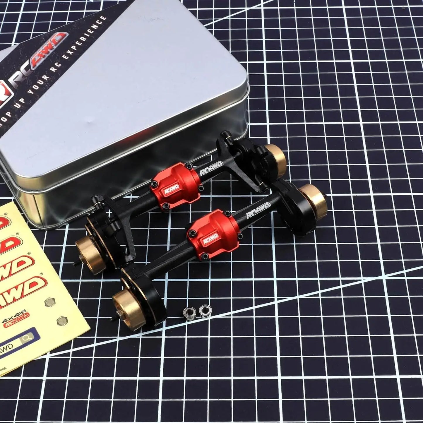 RCAWD Aluminum Front & Rear Portal Axle 195g For 1/18 HOBBYPLUS 4WD Crawlers upgrades parts