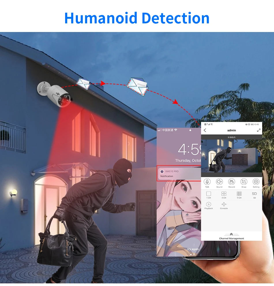 Überwachungssystem 2025: Hiseeu 5MP 3MP 8CH POE NVR Video Audio Record - ONVIF CCTV IP Security Surveillance Camera System Kit Set Outdoor House Waterproof Collection