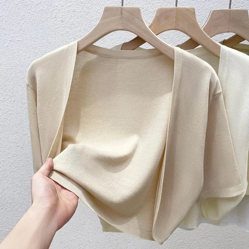 CN Strickjacke Sonnenschutz - Material Viskose, Slim Fit, Größe M