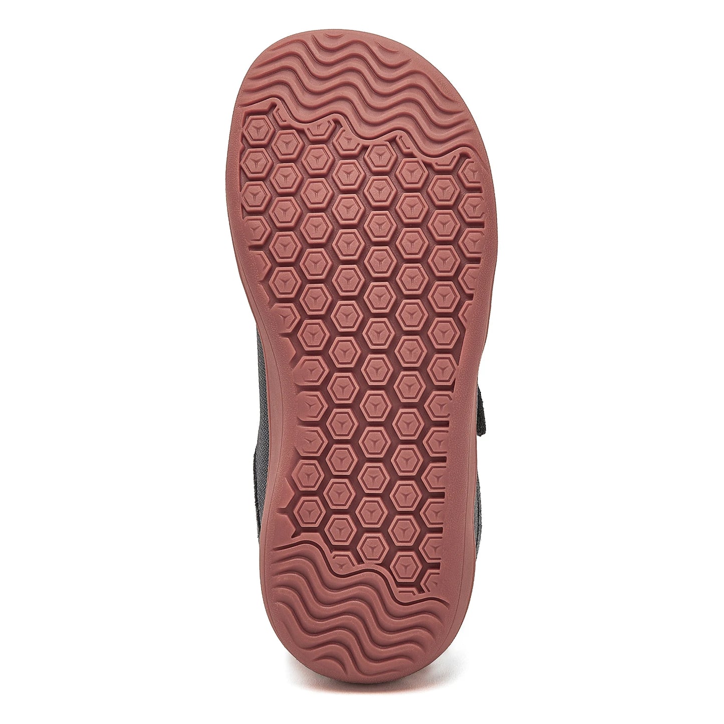 HOBIBEAR Kinder Weite Zehen Barfuß Schuhe - Klein/Groß/Kind Klettverschluss Minimalistische Sneaker - Kunstleder Mesh Leichtgewicht Schuhe