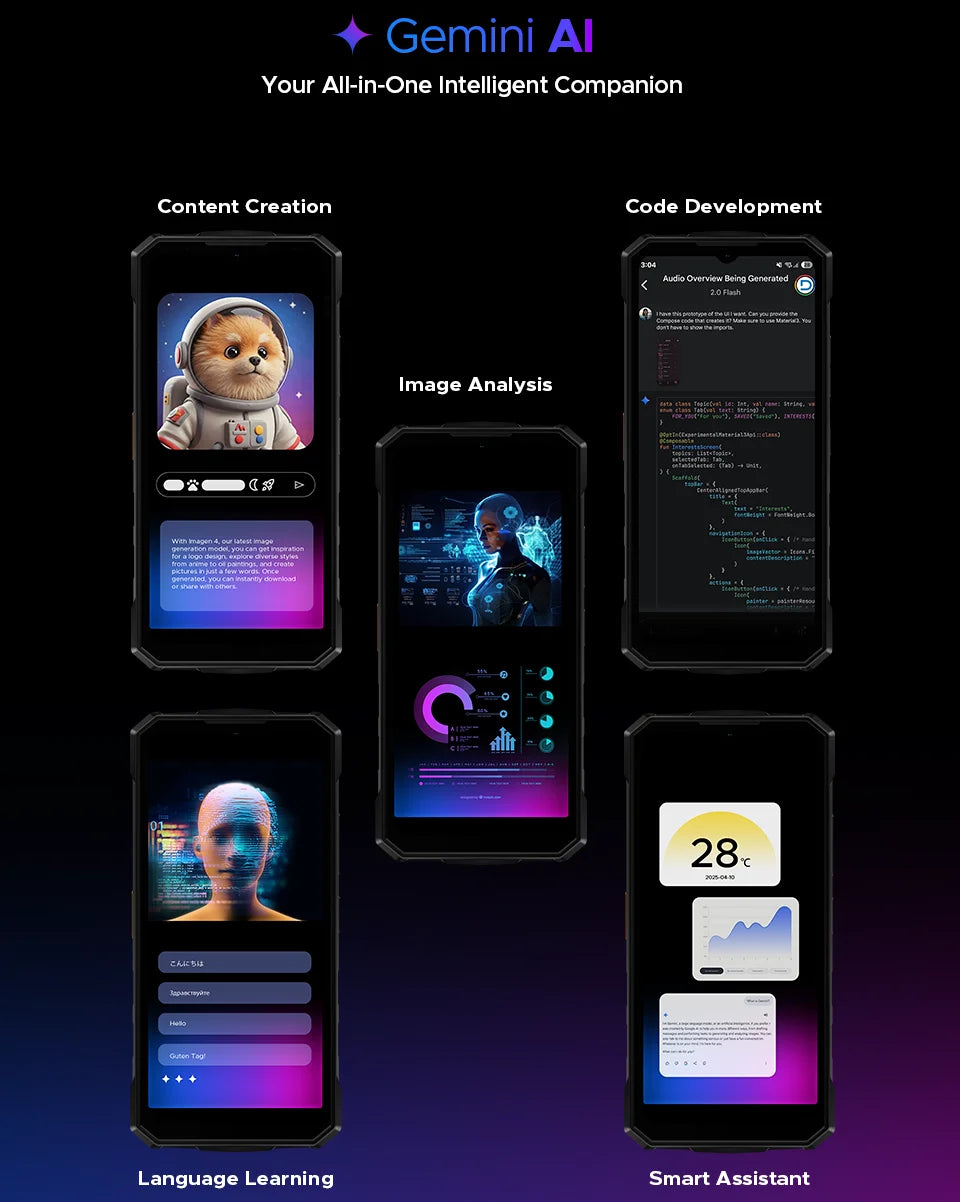 DOOGEE Fire 7 Robustes Smartphone - Akk 13000 mAh, 18W, 6,6 Zoll