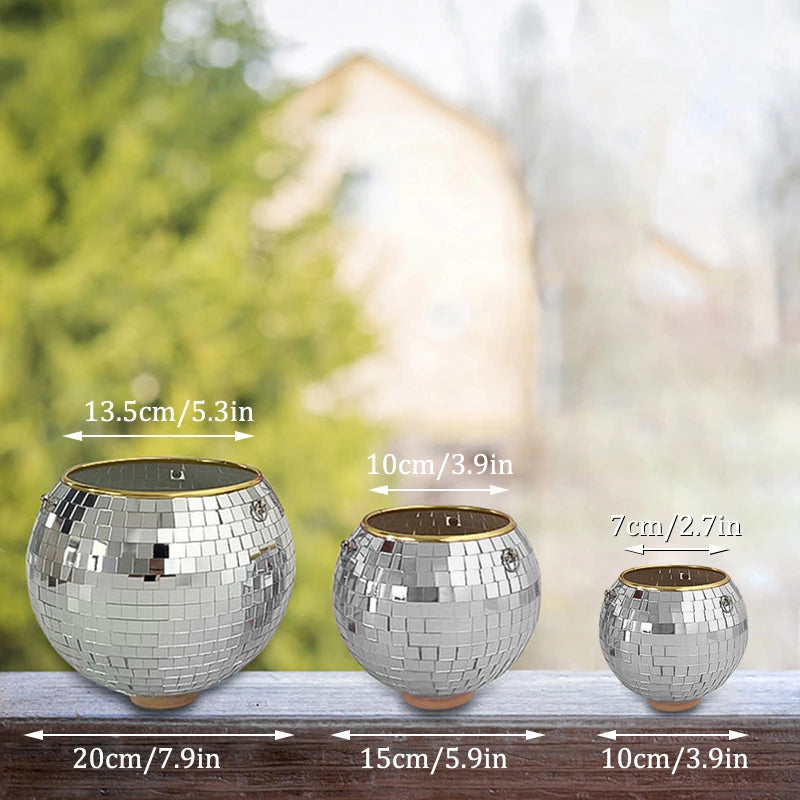 OtherChoice Disco Ball Hängeampel - Spiegelglas 10cm PS