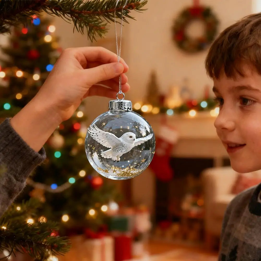 KlarGlas KugelSet Z6K2 Transparente Glaskugeln - Durchmesser 6 cm, 12er Pack