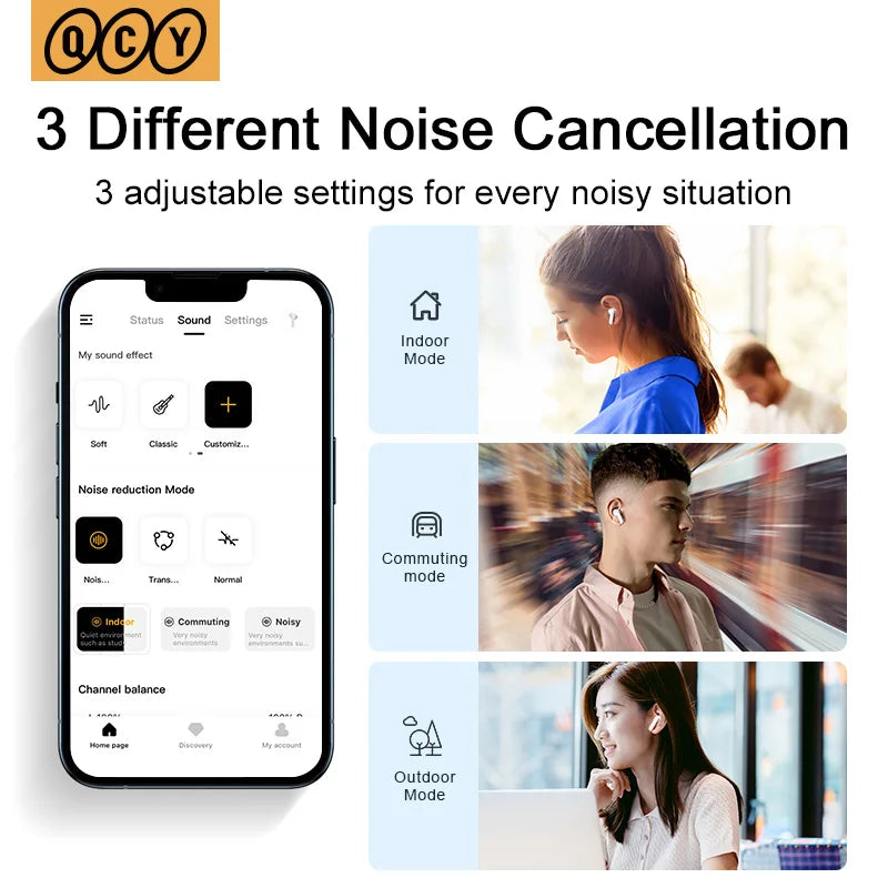 QCY HT05 ANC Wireless Earphone 2025