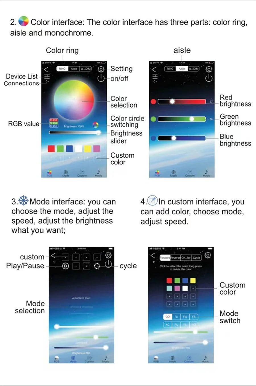 PAMNNY Smart App Control Wasserfall Lichterkette - USB-betrieben, Über 200 LEDs