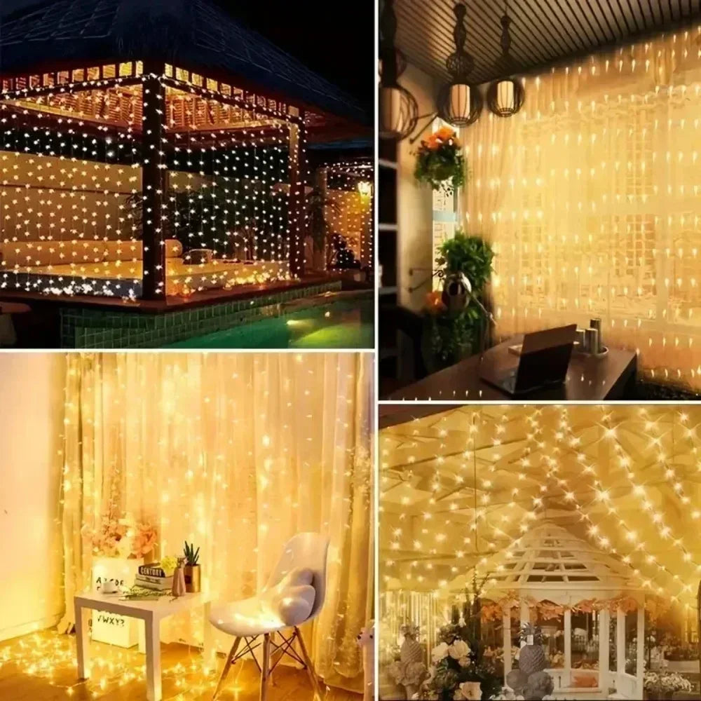 FairyLights CurtainLights Fernbedienung - Länge 3 4 6 m, USB, <60 lm
