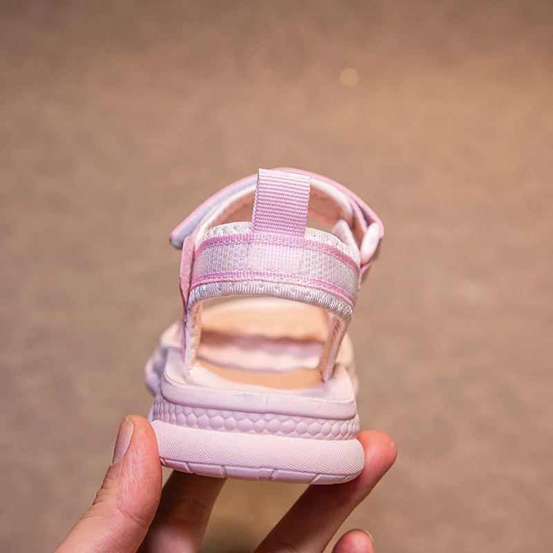 Mädchen Sandalen 2025 Neuer Sommer - Prinzessin Weiße Party Kinder Sandalen - Platform Baby Casual Strand Schuhe Rutschfest