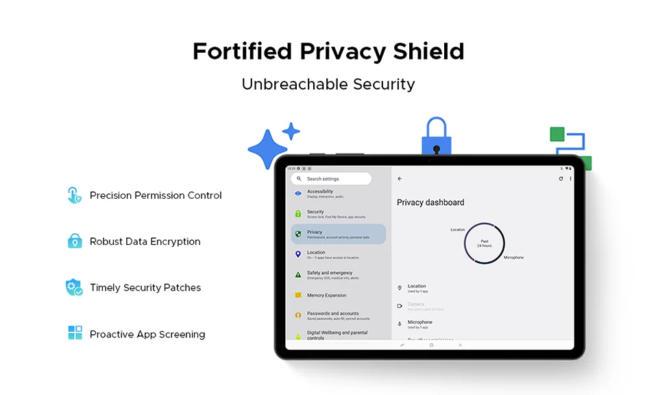 DOOGEE Tab A9 Tablet HD-Display - 12GB RAM 6580mAh 10,1 Zoll