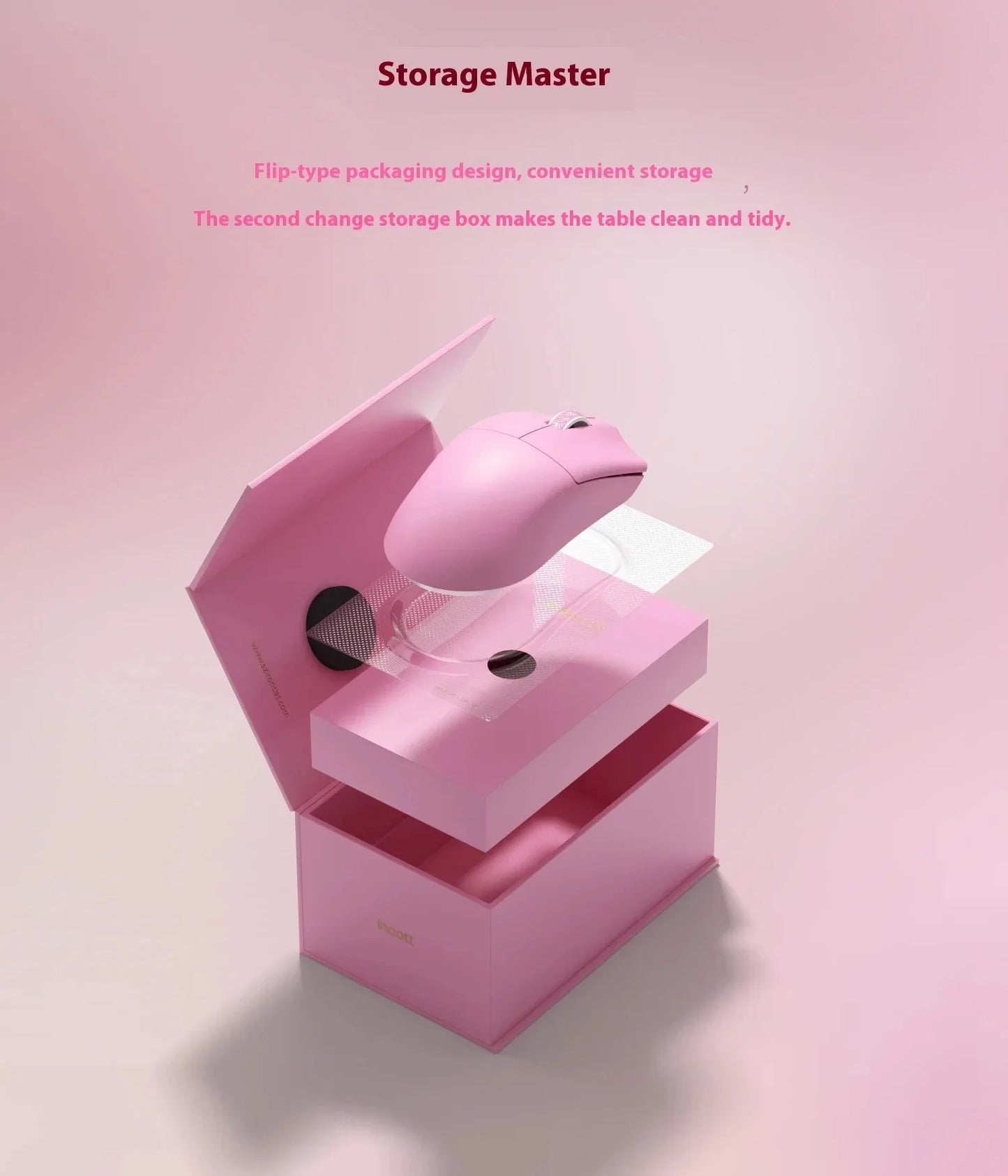 Incott 029 Kabellos Gaming-Maus - PAW3395 32000dpi 34g