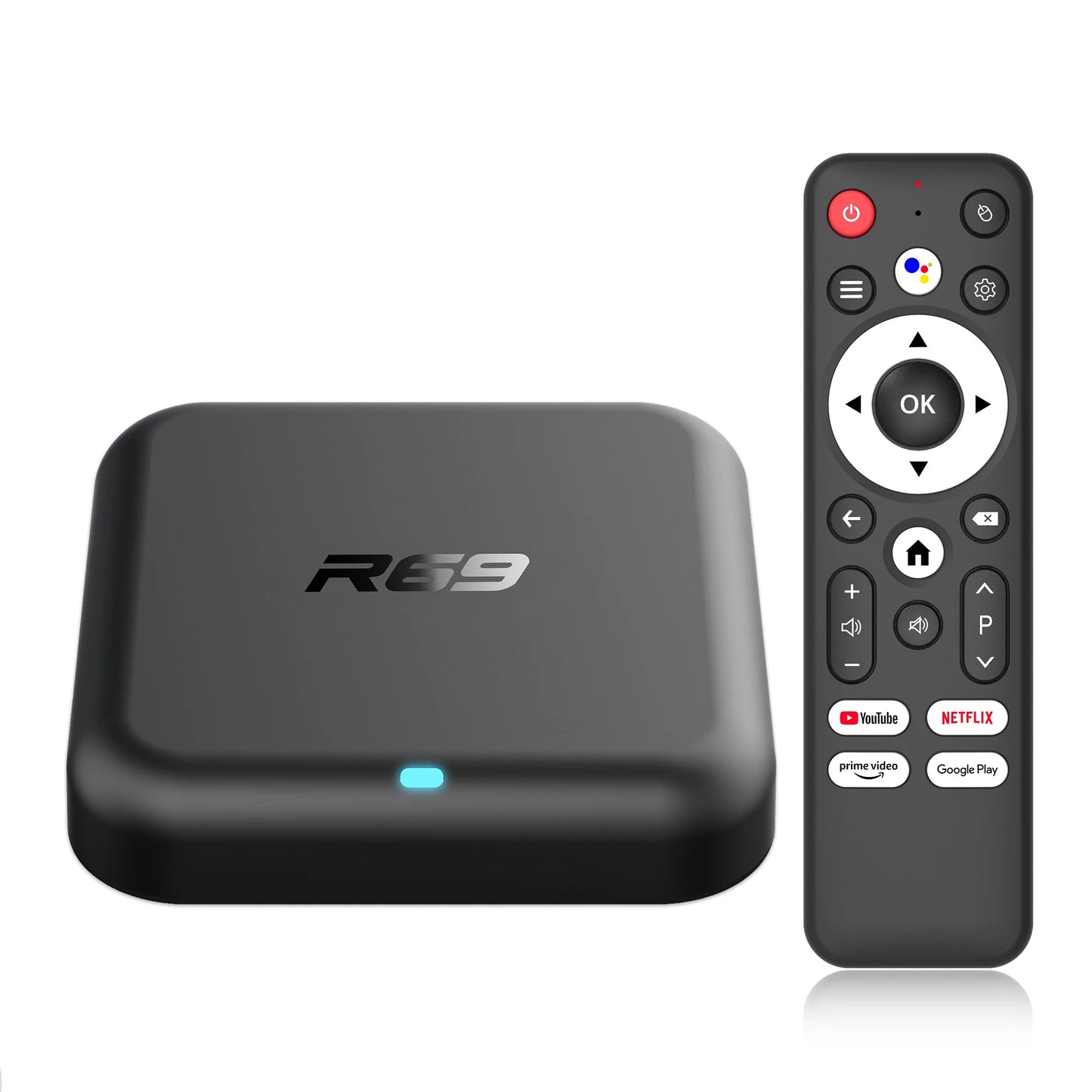 Janmifly R69-1 4K Android TV Box - 6 GB RAM 128 GB ROM 5V 2A