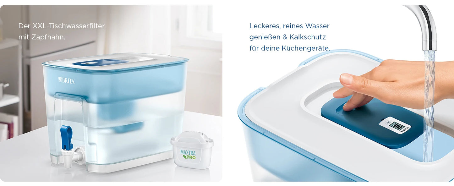 Flow XXL Wasserfilter Mit Zapfhahn - Kapazität 8,2 l, MAXTRA Pro