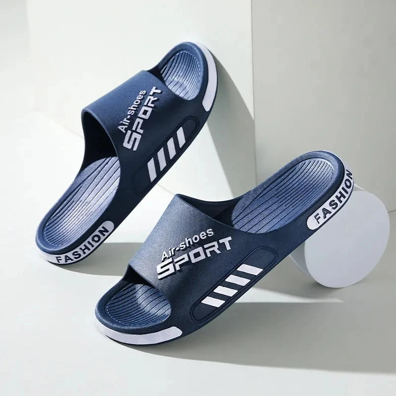 Mode Herren Hausschuhe PVC Weich Sohle Rutschfest Slides Casual Outdoor Strand Flip Flops Heim Badezimmer Paare Hausschuhe Neue Sandale