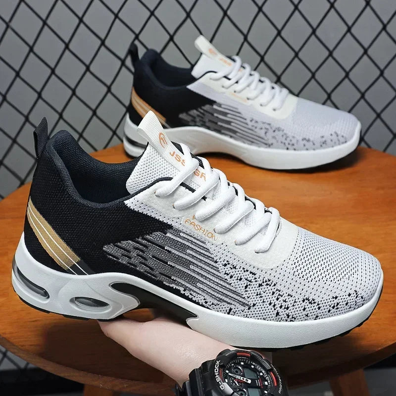 Fashionable Breathable Sneakers for Men - Stylish Mesh Casual Shoes for Daily Wear