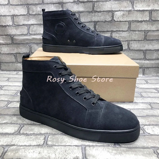 Unisex Schwarze Trainingsschuhe - Vielseitige Runde Zehen Schnür-Sneaker - Flache Komfortable Schuhe Frühling Herbst