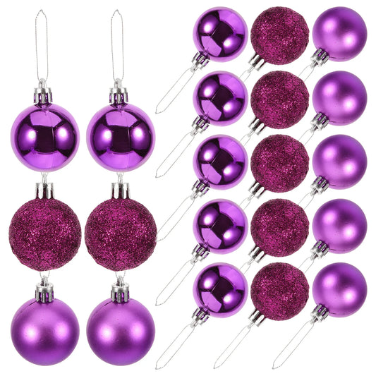 Choice Weihnachtskugeln Glänzend Kunststoff - 1000 Stück, Lila