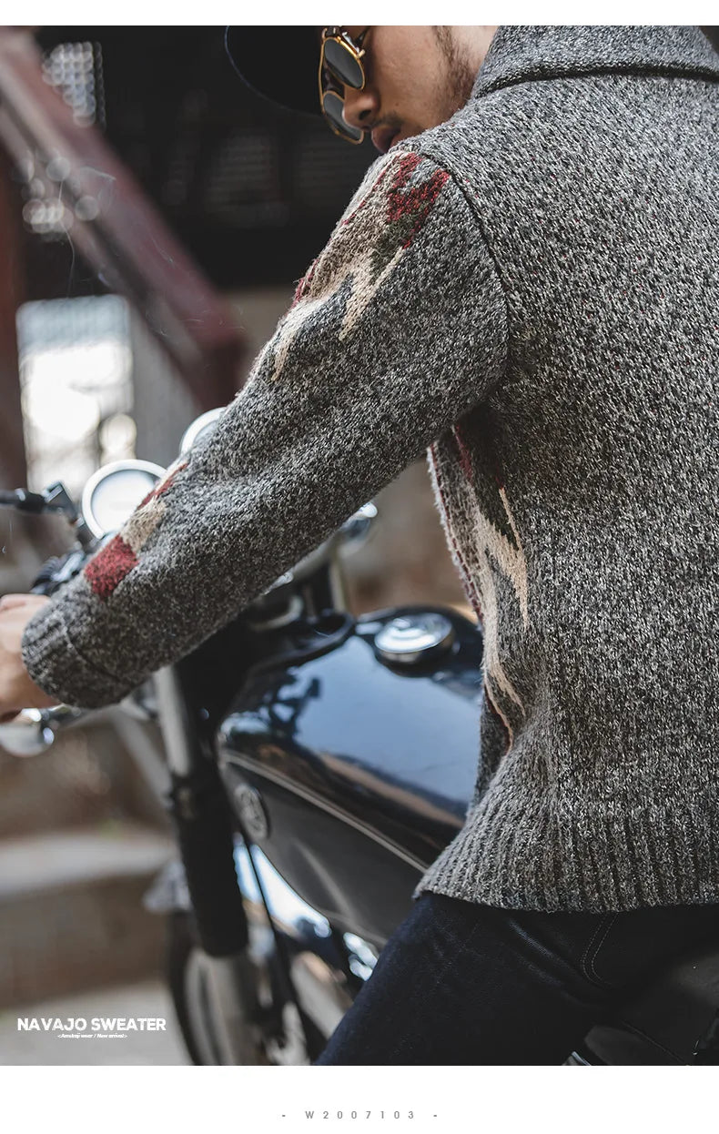 MADEN TW200 V-Neck Cardigan - Größe Oversized, Acryl