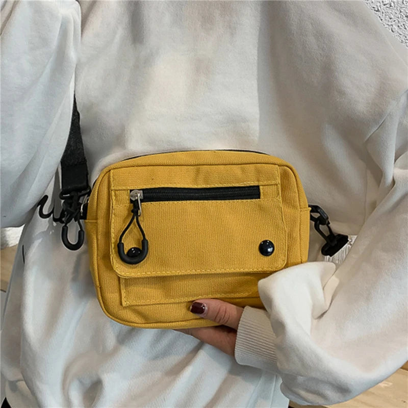 Umhängetasche 2025: Canvas Casual Versatile Fashion - Large Capacity Mobile Phone Coin Purse Women Collection