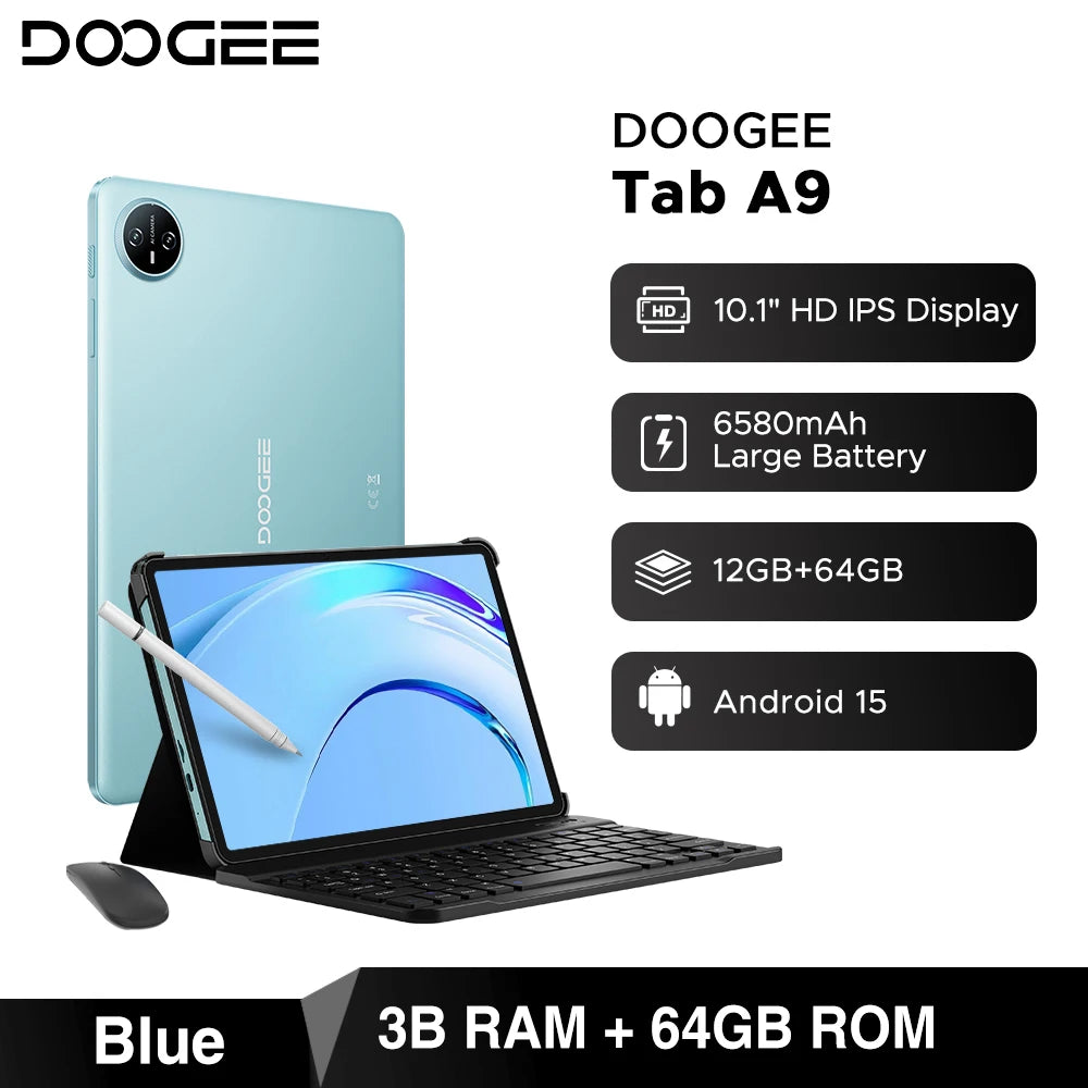 DOOGEE Tab A9 Ultraschlank - Kapazität 6580mAh, Quad Core, 10,1 Zoll