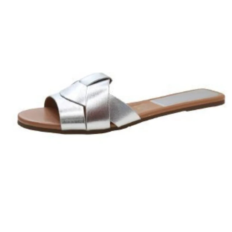 BellaSole Pantoletten Elegant Fischmaul - Flach 36-41