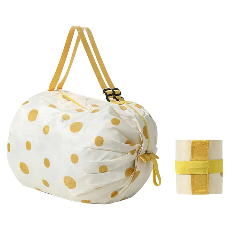 Foldable Shopping Bag Waterproof Travel Portable Storage Bag Beach Bag Supermarket Grocery Shopping Bag
