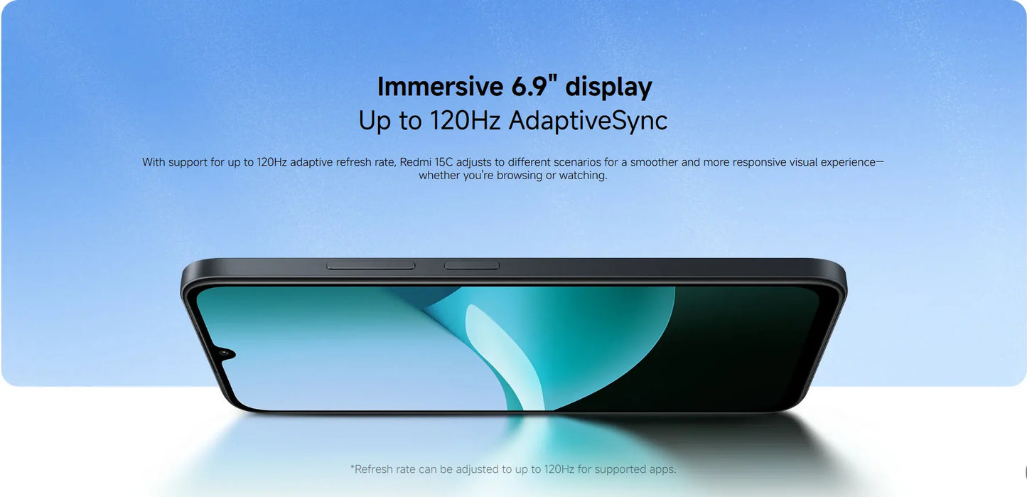 Redmi 15C 4G Smartphone NFC - 6000mAh 33W 6,9 Zoll