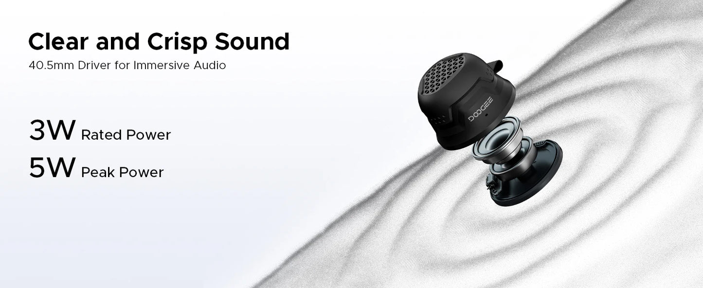 DOOGEE SnapBeat Magnetischer Bluetooth Lautsprecher - 12h Bis 25 W Mini