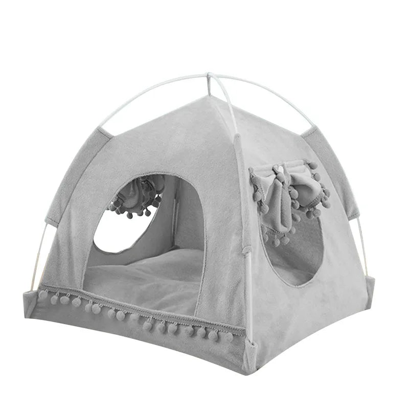 Premium Katzenzelt Bett Komfort - Plüsch 40x40 cm Bis 8 kg