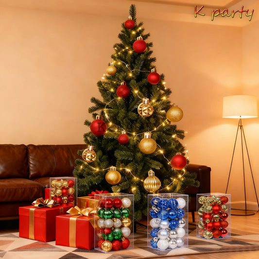 3CM Weihnachtskugeln Glänzend - Ø3 cm, 30 Stück, Weihnachtsdeko