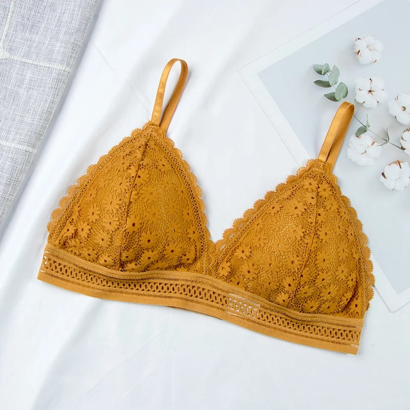 eles Push-Up Bralette 2025 - Nahtloser Spitzen BH ohne Bügel mit Push-Up Effekt
