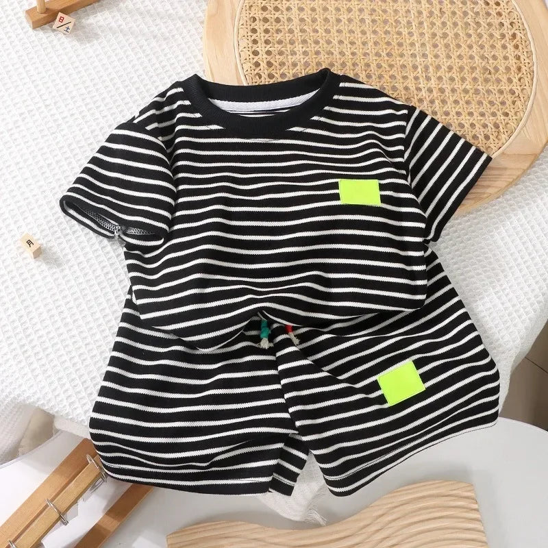 Sonkpuel Kinder Kurzarm Sommer Set - Polyester Größe S M