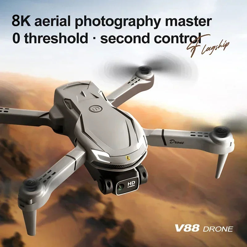 Original V88 Drohne 8K 5G GPS Profi-HD-Luftbildfotografie Ferngesteuertes Flugzeug HD-Dual-Kamera-Quadcopter-Spielzeug-UAV