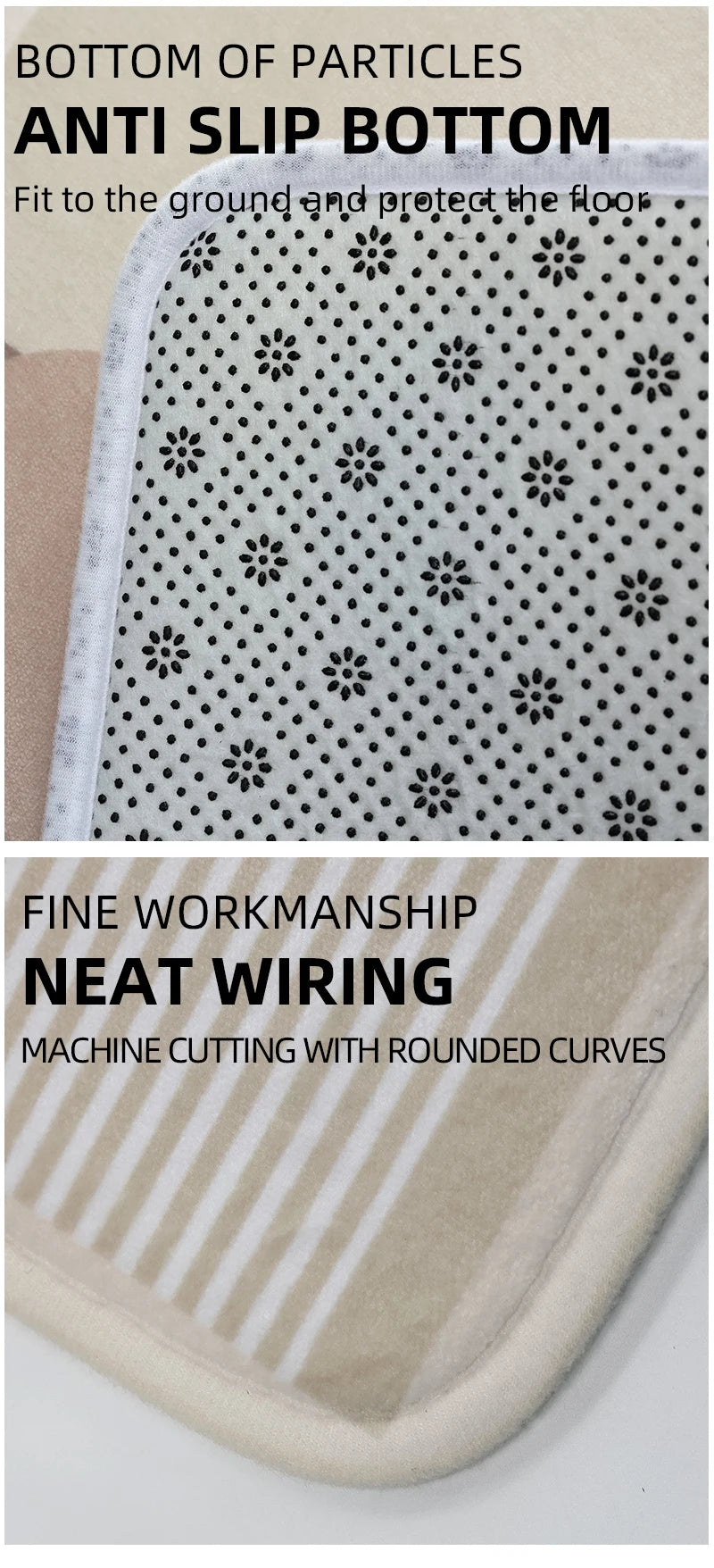 Cartoon Bedroom Carpet Home Bedside Blanket Long Strip Plush Bed Front Floor Mat Living Room Sofa Coffee Table Non-slip Foot Ma