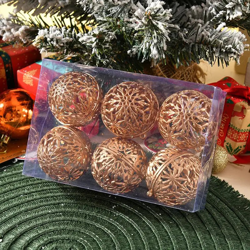 JETTING Christbaumkugeln Glänzende Kugeln - Größe 6 cm, 6 Stück