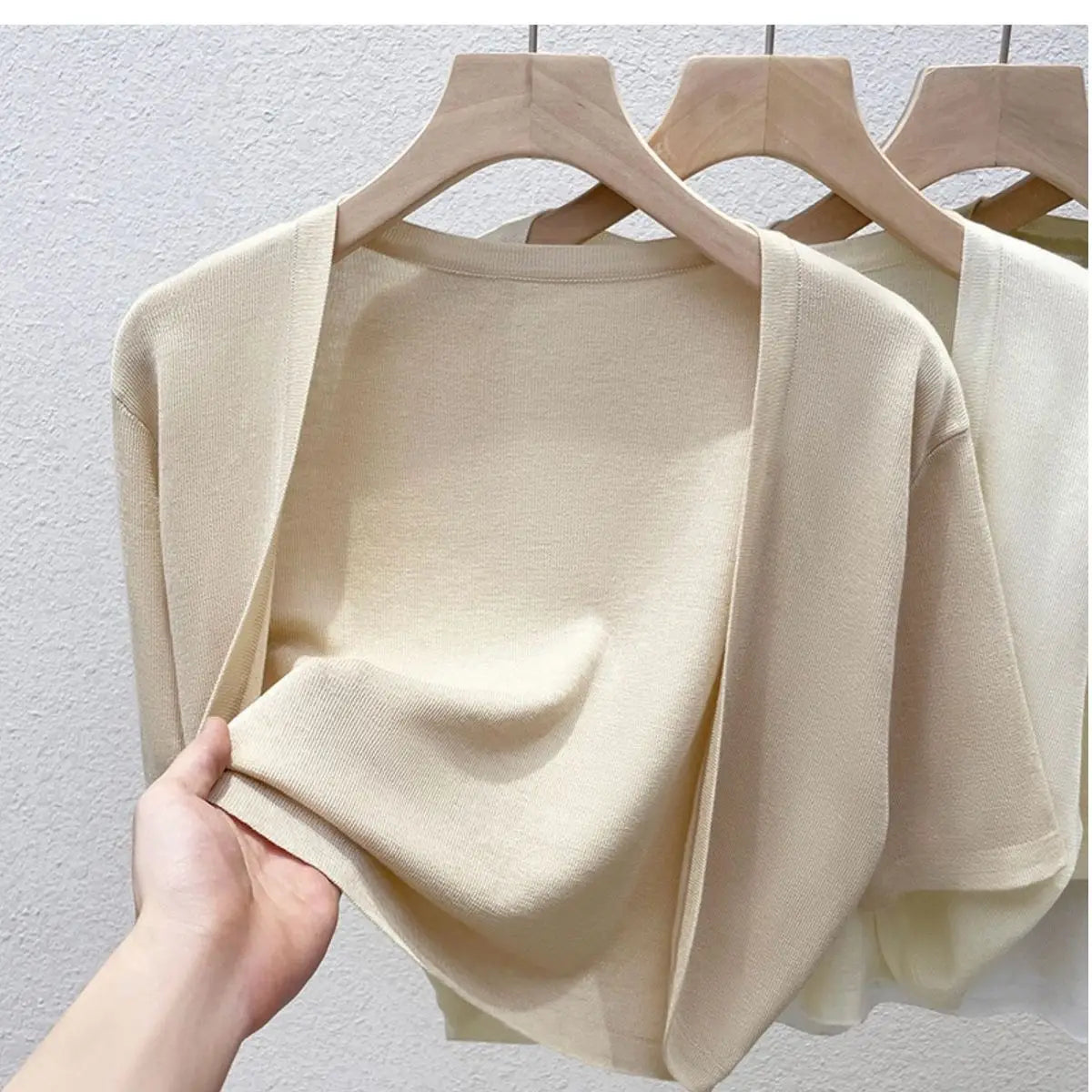 CN Strickjacke Sonnenschutz - Material Viskose, Slim Fit, Größe M