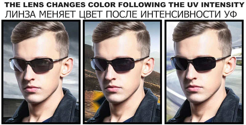 Sonnenbrille 2025: Photochromic Fishing Polarized - Chameleon Day Night Vision Driving Eyewear Collection