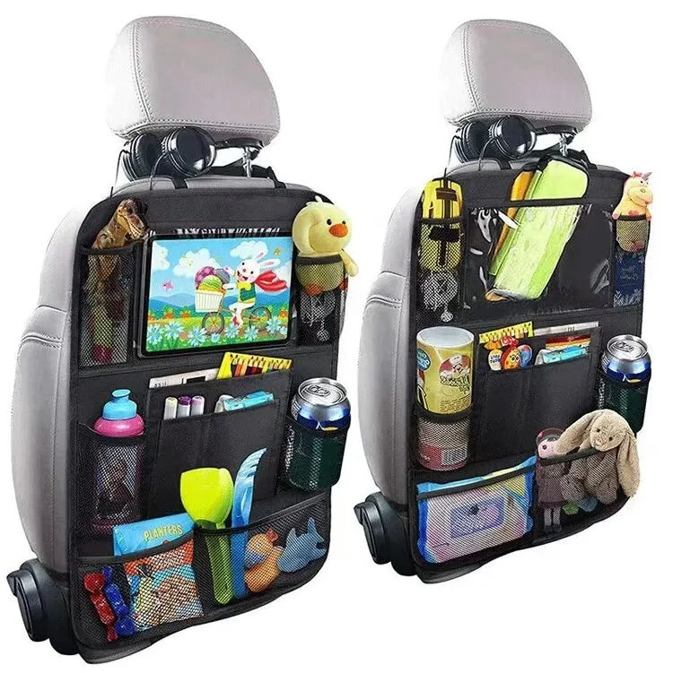 Auto Sitz Aufbewahrung Organizer Multifunktional Oxford Stoff Auto Rücken Multi Tasche Aufbewahrungstasche Mit Touch Screen Tablet Halter