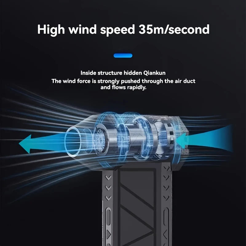 Xiaomi 130000RPM Handheld Brushless Motor 3nd Generation X3 Violent Blower Turbo Jet Fan Wind Speed 52m/s industrial Duct Fan