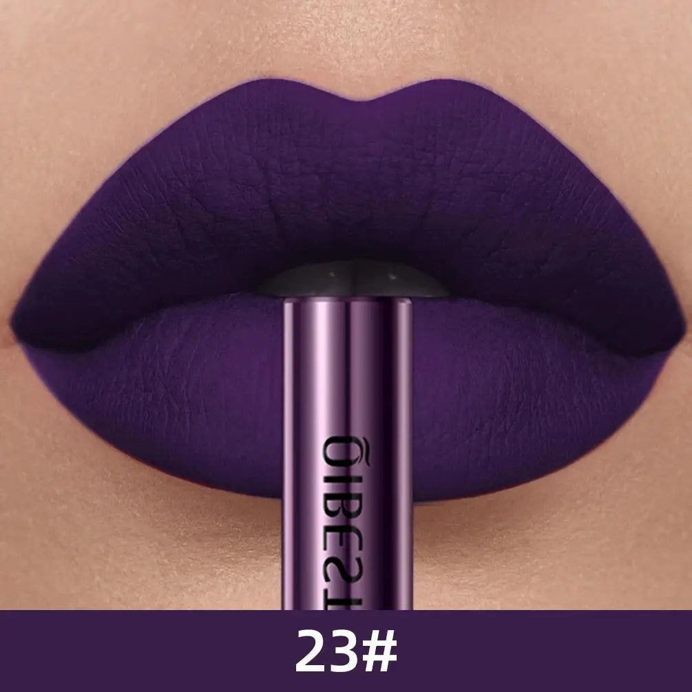 Matte Liquid Lipstick Waterproof Long Lasting Velvet Mate Nude Red Lip Gloss Lint Tube Makeup Cosmetic Lipsticks Lipgloss