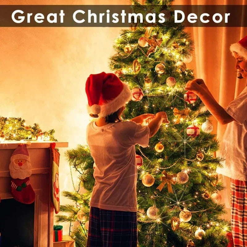 OKAL RED EAST Wasserdichte LED Kupferdraht - Länge 5-30 m, USB, 8 Modi