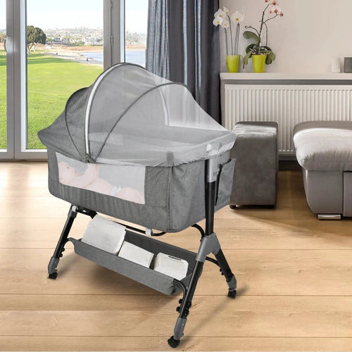 Babybett Bis 9 Kg Mit Vier Höheneinstellungen Und Moskitonetz