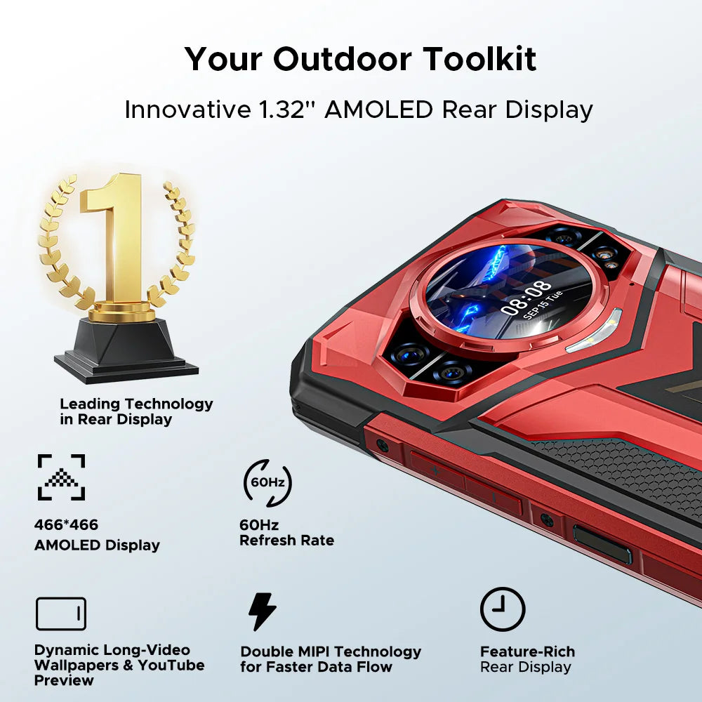 DOOGEE S200 Plus AI Outdoor-Smartphone - 11000mAh Akku 66W 6,72 Zoll